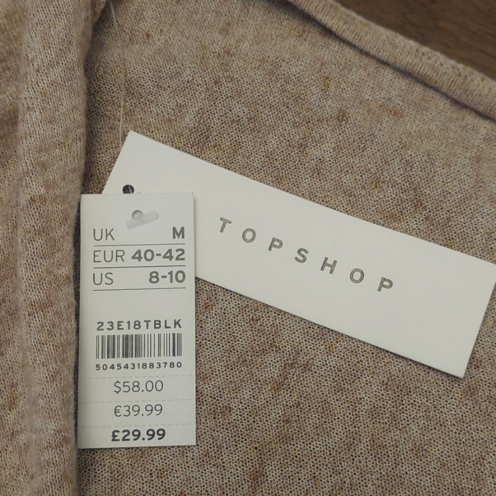 Topshop Knitted Twist-front Top - Picture 5 of 8